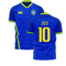 Brazil 2021-2022 Away Concept Football Kit (Fans Culture) (ZICO 10)