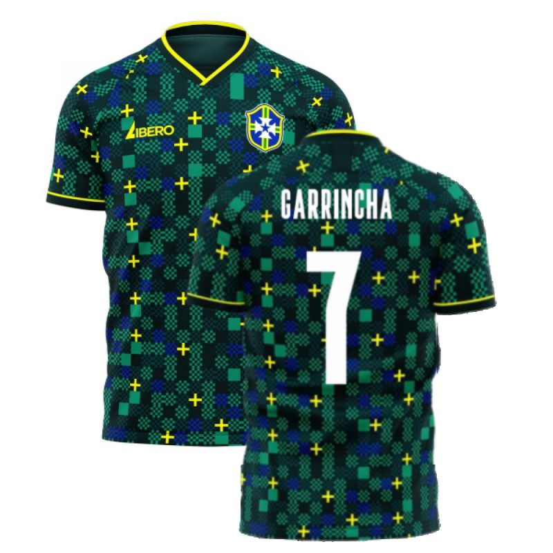 Brazil 2021-2022 Third Concept Football Kit (Libero) (GARRINCHA 7)