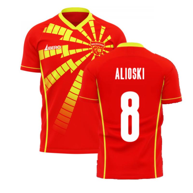 North Macedonia 2020-2021 Home Concept Shirt (Libero) (ALIOSKI 8)