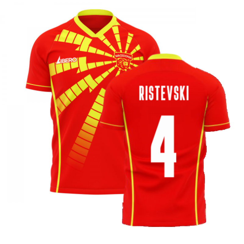 North Macedonia 2020-2021 Home Concept Shirt (Libero) (RISTEVSKI 4)