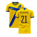 Sweden 2020-2021 Home Concept Football Kit (Libero) (KULUSEVSKI 21)