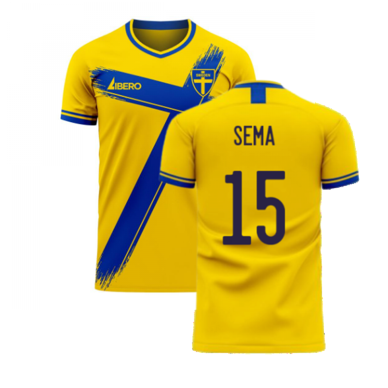 Sweden 2020-2021 Home Concept Football Kit (Libero) (SEMA 15)