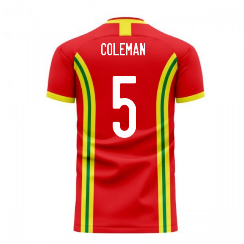 Wales 2020-2021 Home Concept Football Kit (Libero) (COLEMAN 5)