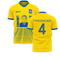 We Are With You Ukraine Concept Football Kit (Libero) (TYMOSHCHUK 4)