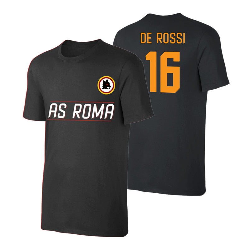 Roma 'Lupo' t-shirt DE ROSSI - Black